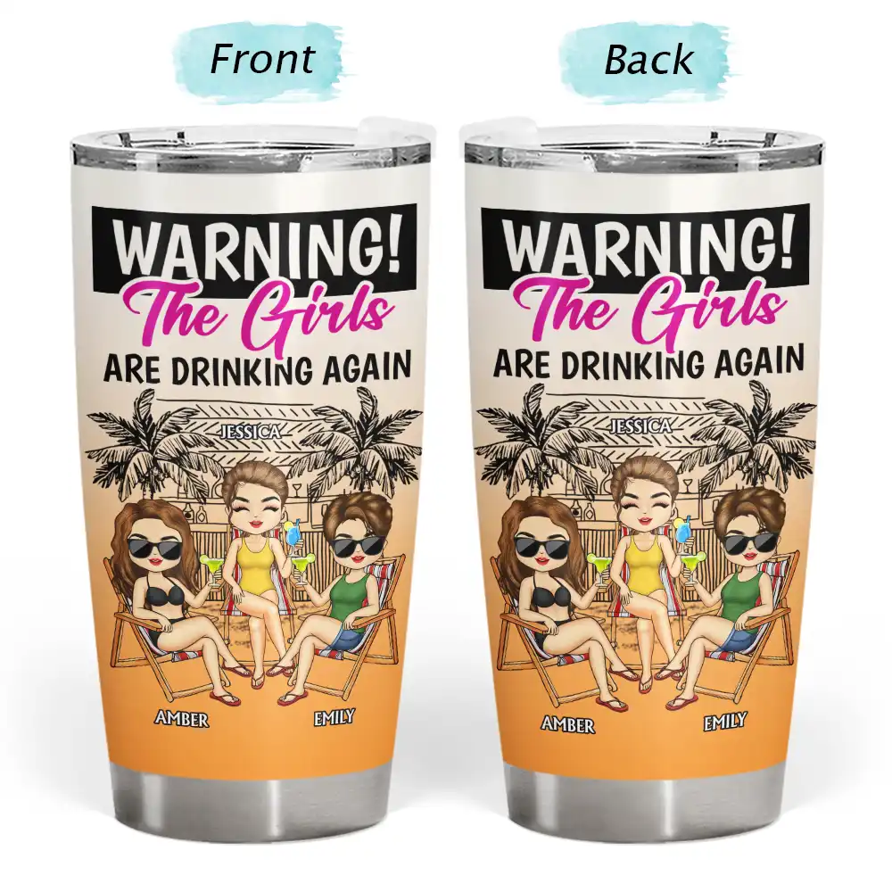 Attention, les filles boivent à nouveau cet été ! Verre personnalisé