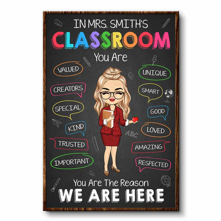 In This Classroom You Are - Personalized Poster