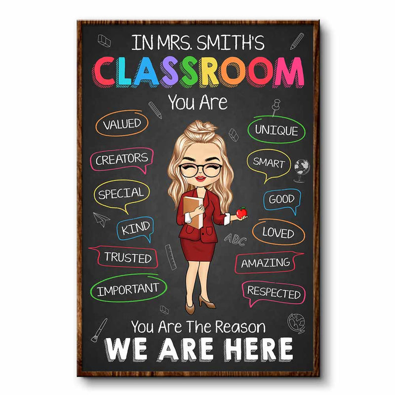 In This Classroom You Are - Personalized Poster