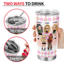 Y2K Besties Because Of You I Laugh A Little Harder - Personalized Tumbler