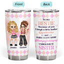 Y2K Besties Because Of You I Laugh A Little Harder - Personalized Tumbler