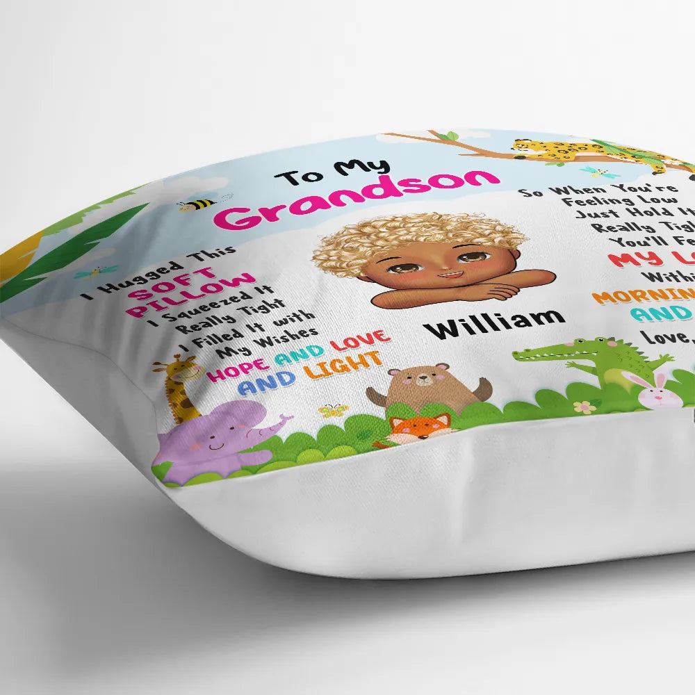 Granddaughter Grandson Hugged This Pillow - Personalized Pillow