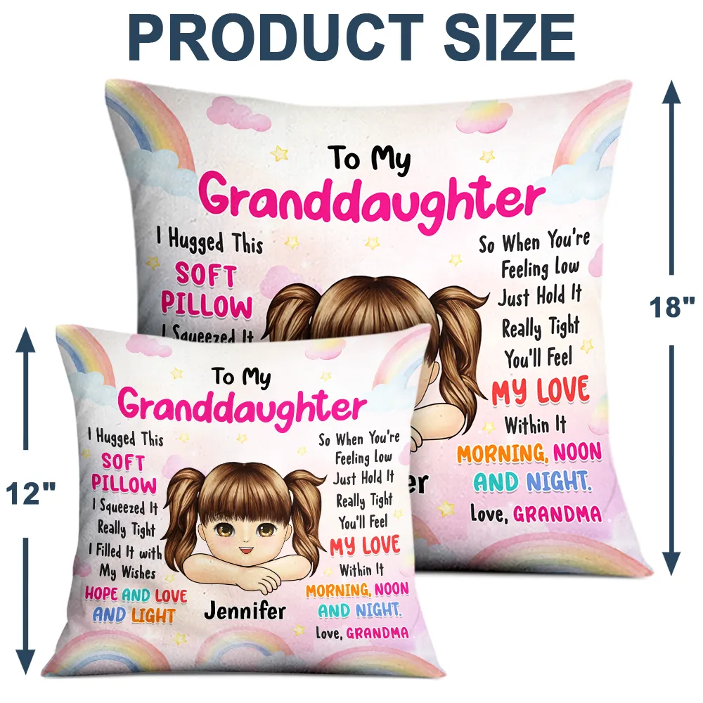 Granddaughter Grandson Hugged This Pillow - Personalized Pillow
