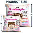 Granddaughter Grandson Hugged This Pillow - Personalized Pillow