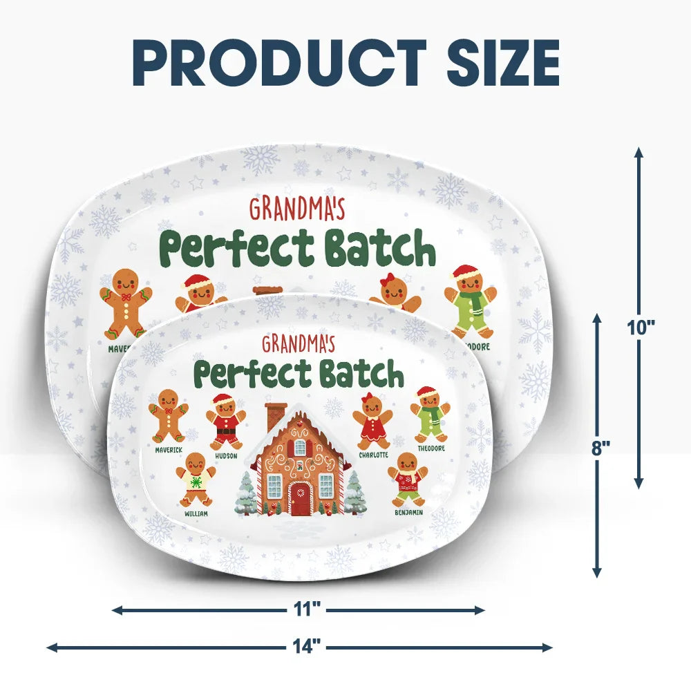 Grandma's Grandpa's Mom's Dad's Perfect Patch - Personalized Plate