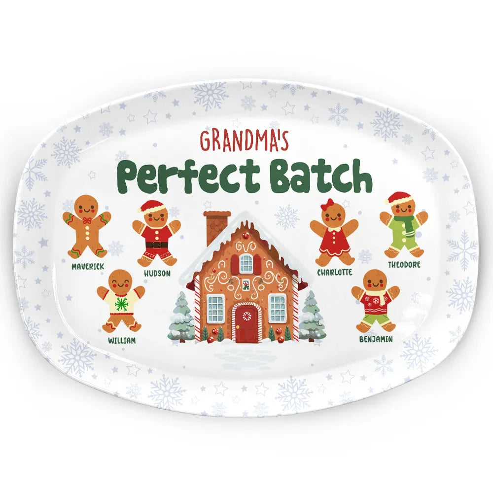 Grandma's Grandpa's Mom's Dad's Perfect Patch - Personalized Plate