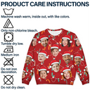 Custom Photo Funny Family Face - Personalized Unisex Ugly Sweater