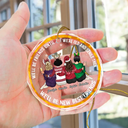 Our Friendship Is Limitless - Personalized Circle Glass Ornament
