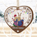 You Are By Far My Favorite - Personalized Custom Shaped Wooden Ornament
