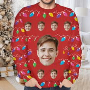 Gift For Women, Gift For Men - Custom Photo This Is My Ugly Sweater - Personalized Unisex Ugly Sweater
