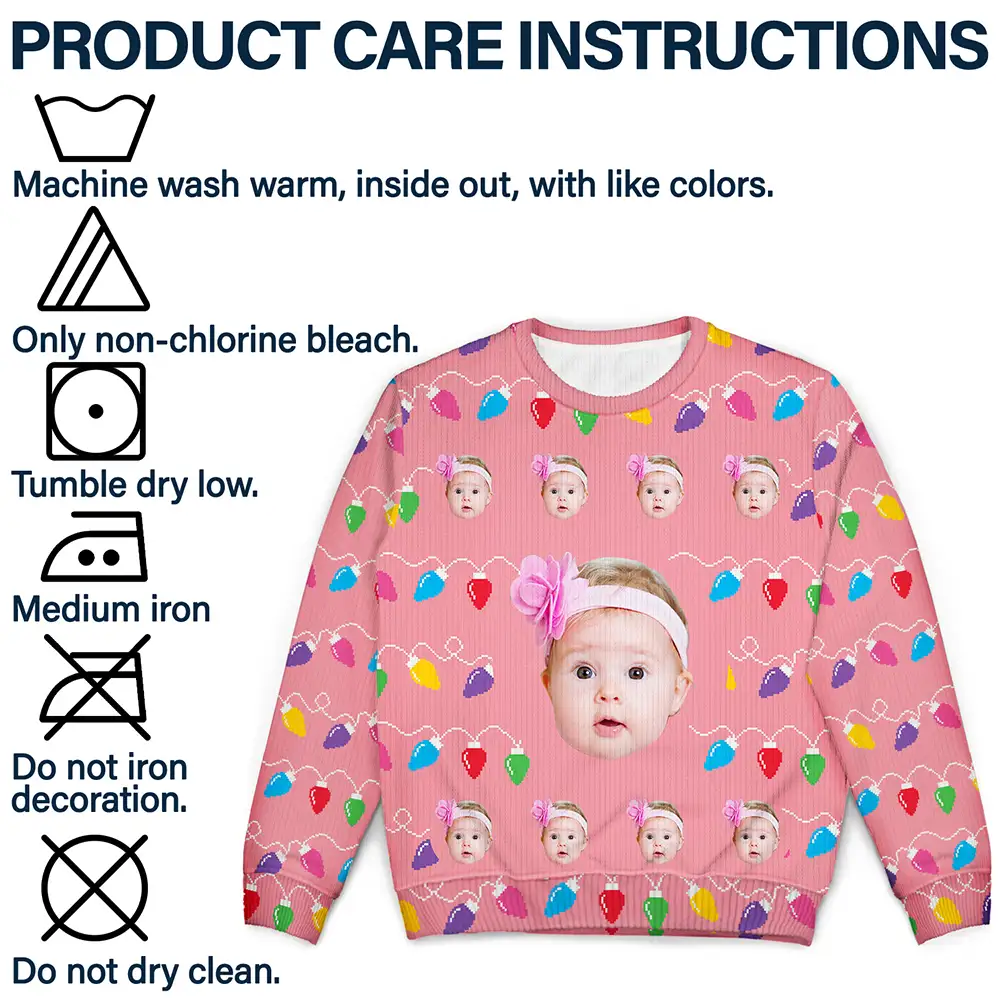 Gift For Women, Gift For Men - Custom Photo This Is My Ugly Sweater - Personalized Unisex Ugly Sweater