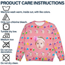 Gift For Women, Gift For Men - Custom Photo This Is My Ugly Sweater - Personalized Unisex Ugly Sweater