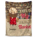 Reading, Gift For Yourself - Reading Chibi My Reading Blanket - Personalized Fleece Blanket, Sherpa Blanket