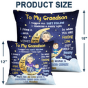 Gift For Kids - Granddaughter Grandson Hug This Soft Pillow - Personalized Pillow
