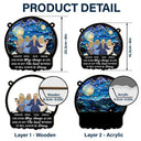 Gift For Bestie,Gift For Sisters,Gift For Brothers,Happy - The Bond Between Us Will Always Be Strong - Personalized Window Hanging Suncatcher Ornament