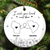 Family,Gift For Bestie,Gift For Sisters,Gift For Brothers,Gift For Sibling - I Wish You Lived Next Door Long Distance - Personalized Circle Ceramic Ornament