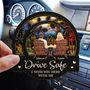 Gift For Couples, Gift For Husband, Gift For Wife, Gift For Boyfriend, Gift For Girlfriend - Couple You & Me We Got This - Personalized Custom Shaped Car Visor Clip