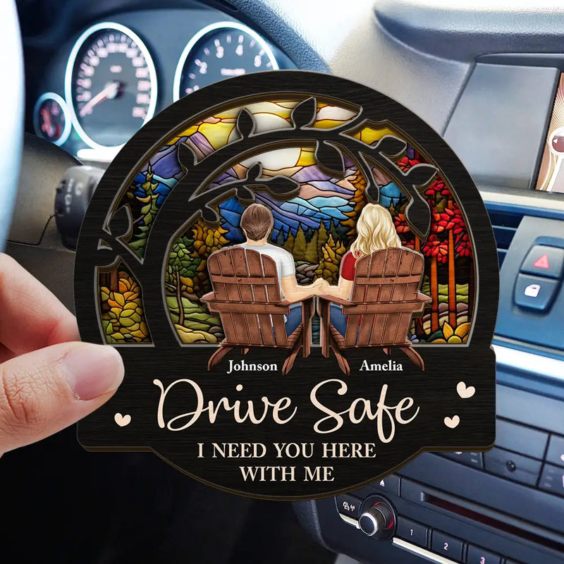 Gift For Couples, Gift For Husband, Gift For Wife, Gift For Boyfriend, Gift For Girlfriend - Couple You & Me We Got This - Personalized Custom Shaped Car Visor Clip