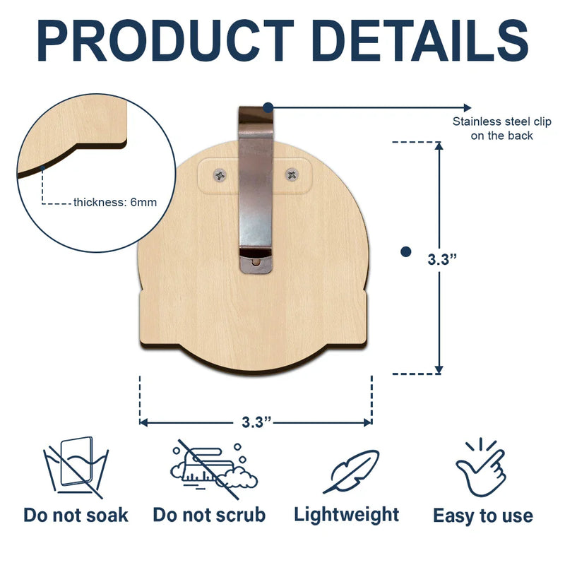 Gift For Couples, Gift For Husband, Gift For Wife, Gift For Boyfriend, Gift For Girlfriend - Couple You & Me We Got This - Personalized Custom Shaped Car Visor Clip