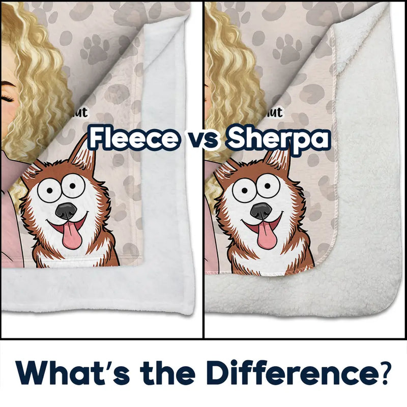 Pet Lovers, Cat Lovers, Dog Lovers, Gift For Yourself - Pet Lovers Cats Make Me Happy Humans Make My Head Hurt - Personalized Fleece Blanket, Sherpa Blanket