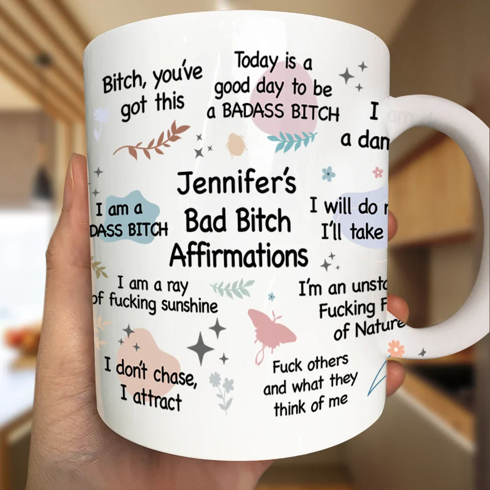Girl's Daily Affirmations - Personalized Mug