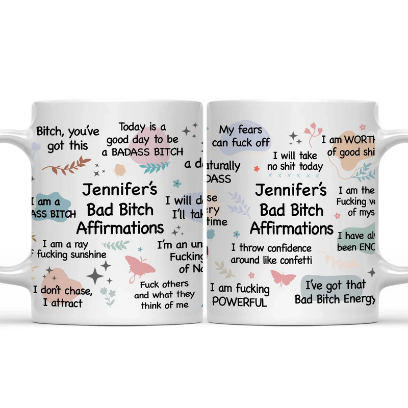Girl's Daily Affirmations - Personalized Mug