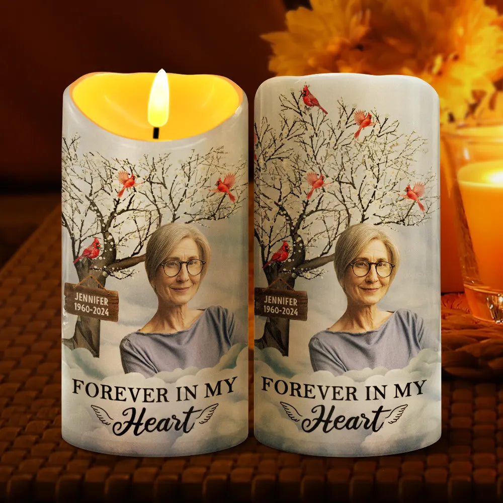 Memorial - Custom Photo I'm Always With You Memorial - Personalized Flameless LED Candle