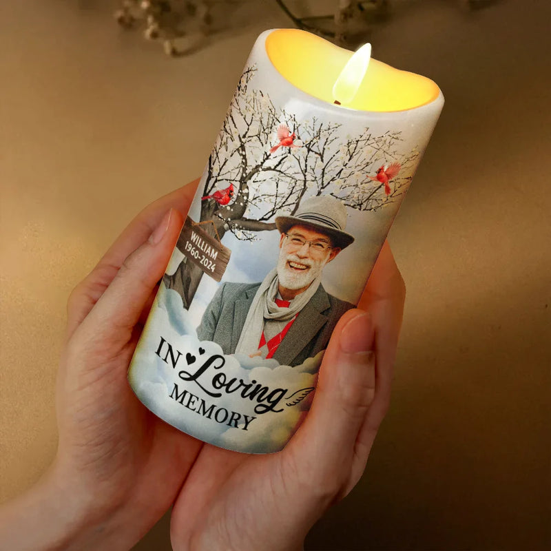 Memorial - Custom Photo I'm Always With You Memorial - Personalized Flameless LED Candle
