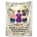 Gift For Mother, Mom - Children, Mom - Daughters (Adult) - Mom Every Time You Snuggle This Blanket - Personalized Fleece Blanket, Sherpa Blanket