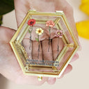 Old Best friends, Gift For Bestie - Birth Flowers Grow An Old Friend - Personalized Glass Jewelry Box
