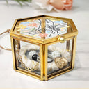 Gift For Mother, Gift For Grandma - Hand In Hand I'll Protect You Mom Grandma - Personalized Glass Jewelry Box