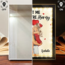 Couple Light Me When You Want - Lampe LED personnalisée avec cadre pour miroir