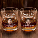 Gift For Couples, Gift For Husband, Gift For Wife, Gift For Boyfriend, Gift For Girlfriend - Custom Photo Couple Love Your Face - Personalized Whiskey Glass
