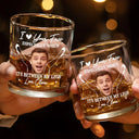 Gift For Couples, Gift For Husband, Gift For Wife, Gift For Boyfriend, Gift For Girlfriend - Custom Photo Couple Love Your Face - Personalized Whiskey Glass
