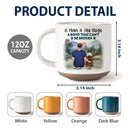 Dog Mom, Dog Lovers, Dog Dad - A Girl And Her Dog A Bond That Can't Be Broken - Personalized Pottery Mug