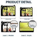 Gift For Couples, Pet Lovers, Pet Couple, Pet Mom, Pet Dad - Pet Couple You & Me And The Dogs - Personalized Window Hanging Suncatcher Ornament
