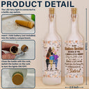 Gift For Bestie,Happy - Bestie Because Of You I Laugh A Little Harder - Personalized Bottle Light