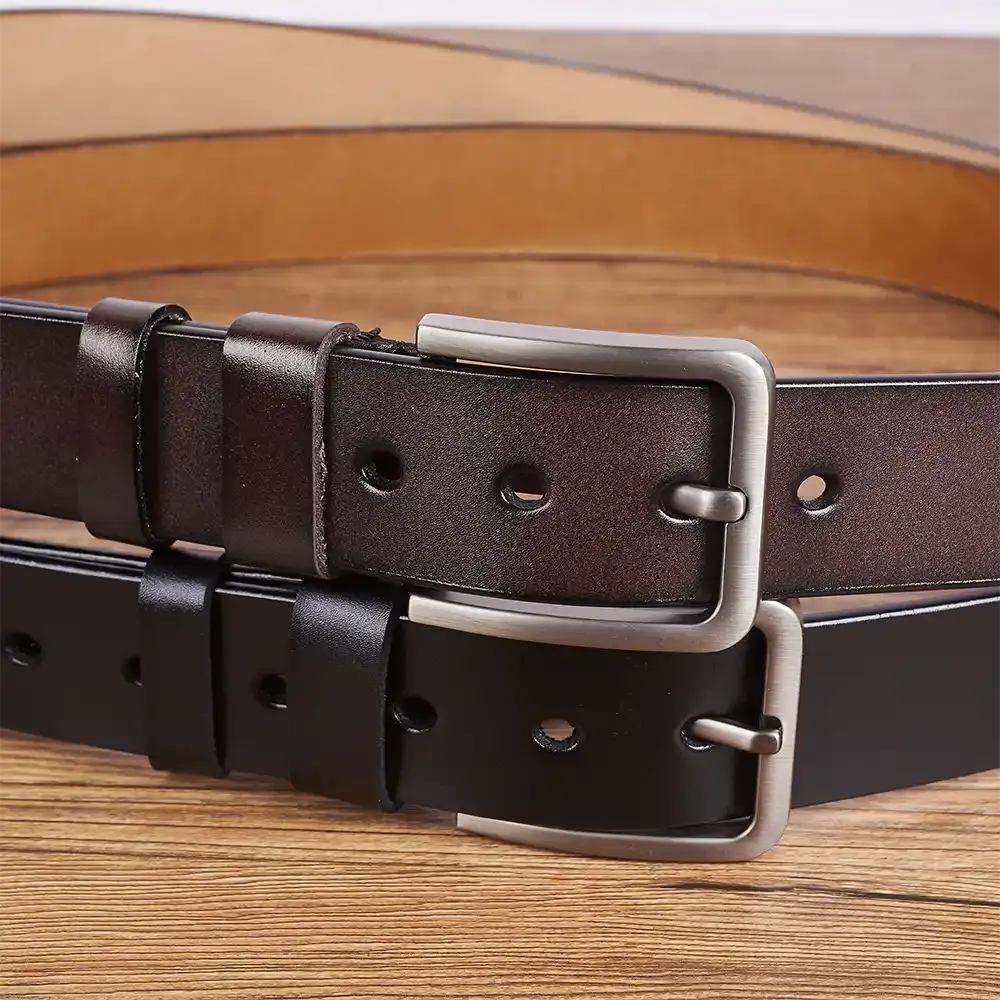 Couple Je t'aime pour ce que tu es - Ceinture en cuir gravée personnalisée