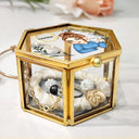 Gift For Yourself, Gift For Women - Monogram Botanical Women - Personalized Glass Jewelry Box