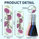 Reading, Gift For Yourself, Gift For Women - Birth Month Flower & Name - Personalized Acrylic Bookmark