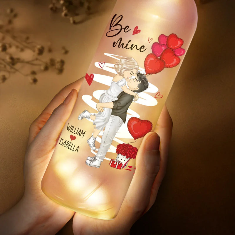 Gift For Couples, Gift For Husband, Gift For Wife, Gift For Boyfriend, Gift For Girlfriend - Couple Be Mine - Personalized Bottle Light