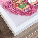 Gift For Bestie - Besties Forever - Personalized Flower Shadow Box
