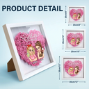 Gift For Bestie - Besties Forever - Personalized Flower Shadow Box
