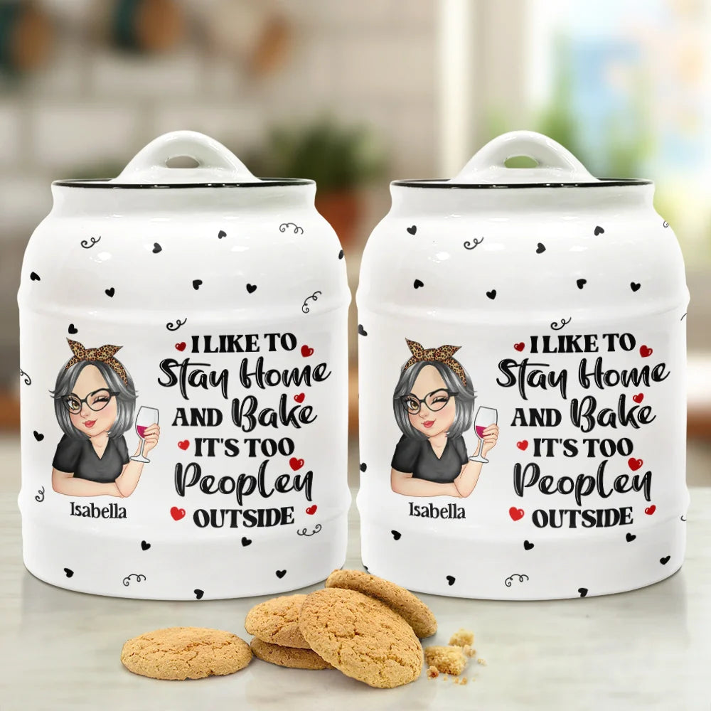 Just A Girl Who Loves Baking - Personalized Cookie Jar
