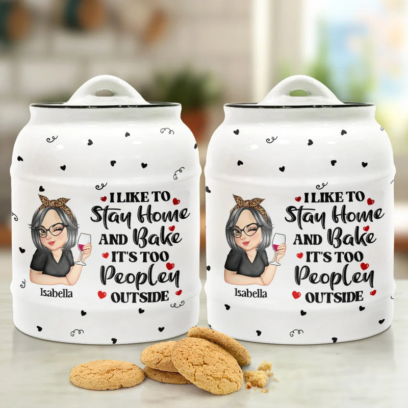 Just A Girl Who Loves Baking - Personalized Cookie Jar
