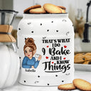 Just A Girl Who Loves Baking - Personalized Cookie Jar