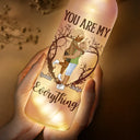 Gift For Couples, Gift For Husband, Gift For Boyfriend, Gift For Girlfriend, Gift For Wife - Couple Favorite Place In All The World - Personalized Bottle Light