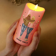 Bestie Right In The Throat - Personalized Flameless LED Candle