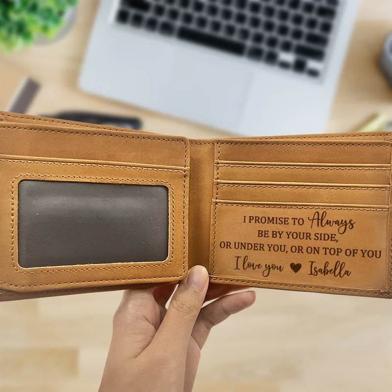 Gift For Couples, Gift For Husband, Gift For Boyfriend - I Licked It So It's Mine - Personalized Bifold Wallet