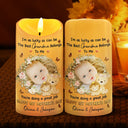 Gift For Mother, New Mom, New baby - Custom Photo I'm As Lucky As Can Be The Best Mommy Belongs To Me - Personalized Flameless LED Candle